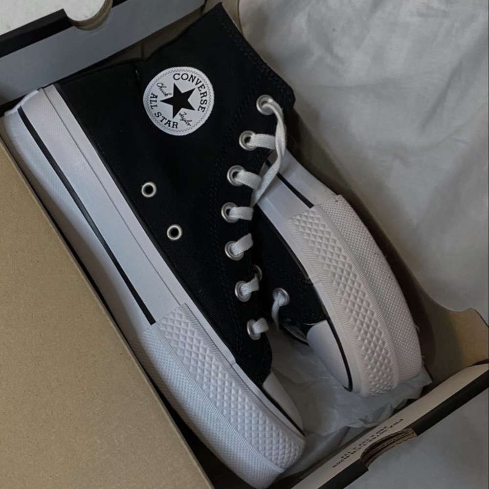 Black Platform Converse